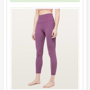 Lululemon WunderUnder 7/8 Luxtreme VintagePlum Sz6